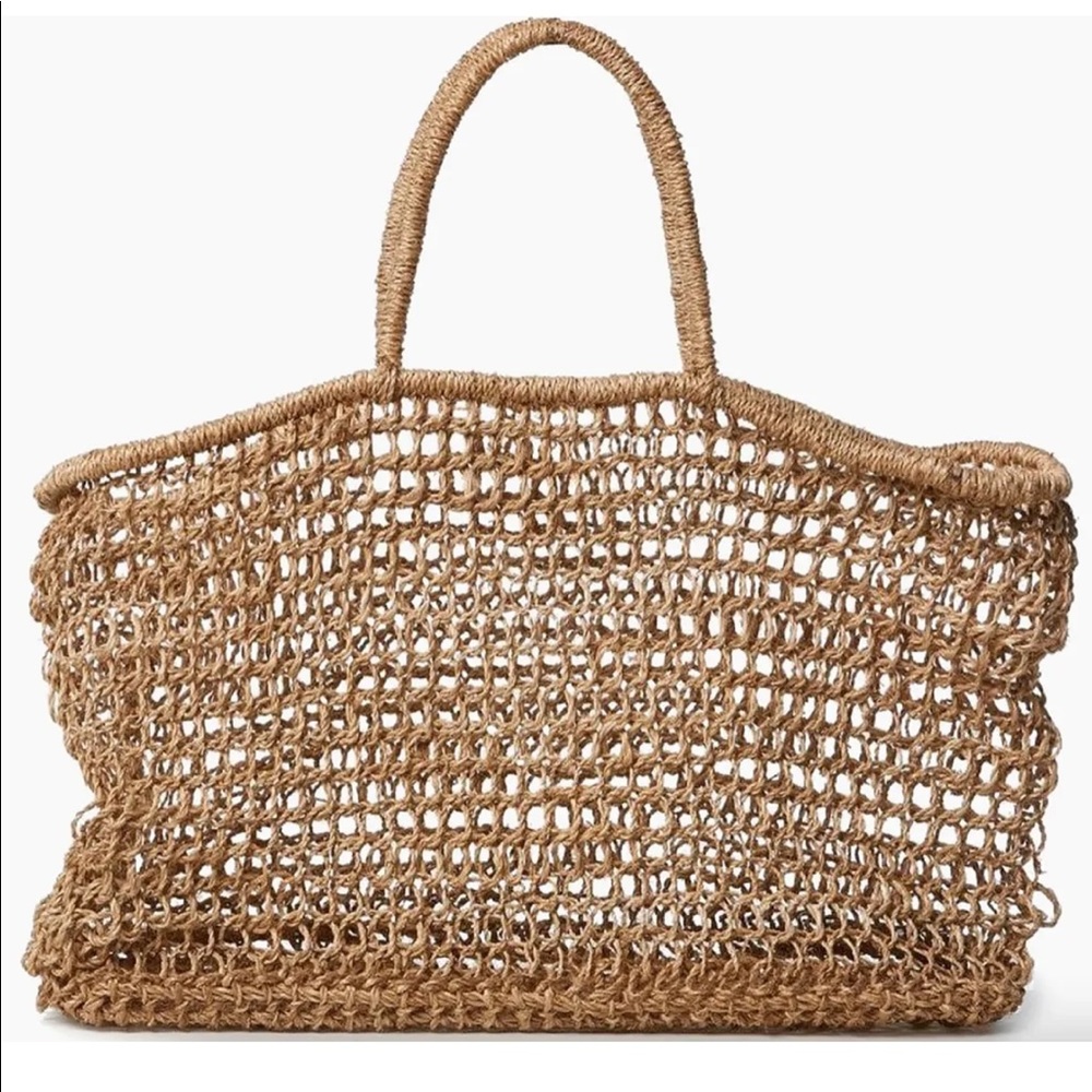 Vitamin a straw tote bag